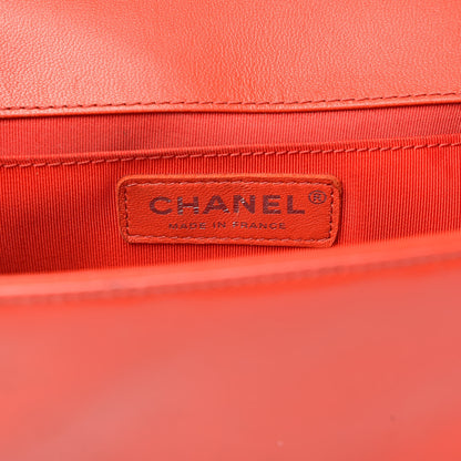 Chanel Glazed Calfskin Medium Boy Flap Red 6 of 20