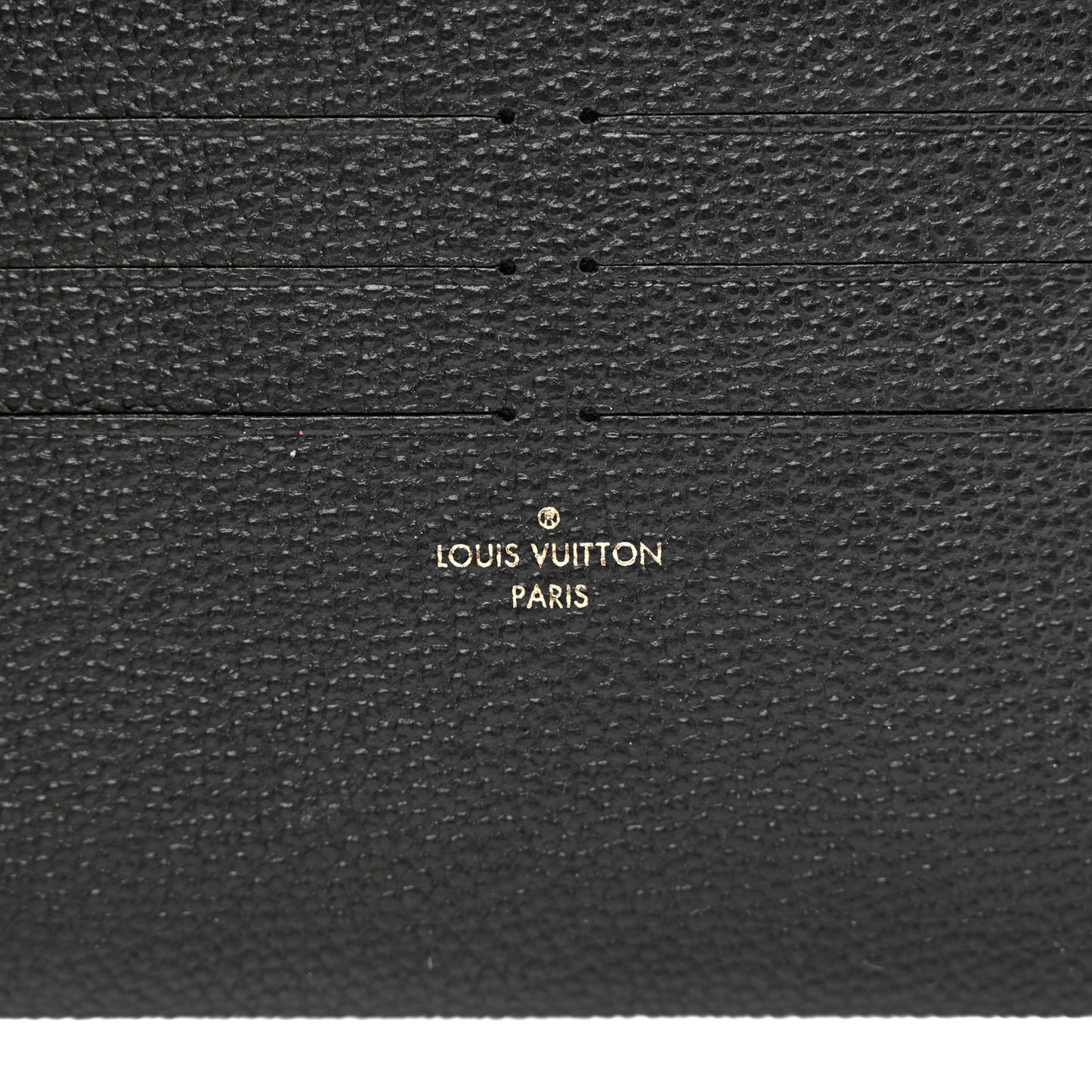 Calfskin Felicie Chain Wallet Card Holder Insert Black