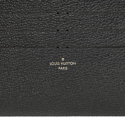Louis Vuitton Calfskin Felicie Chain Wallet Card Holder Insert Black 6 of 6