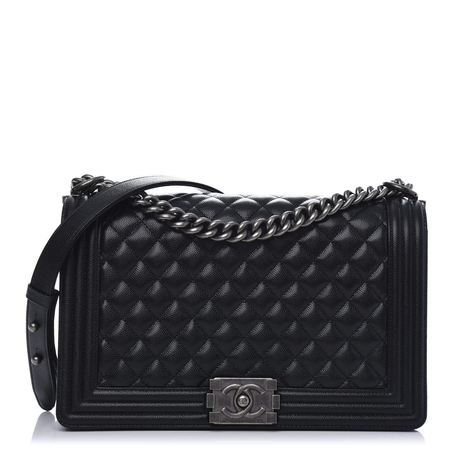 Chanel Caviar Quilted New Medium Boy Flap Black 1 of 12