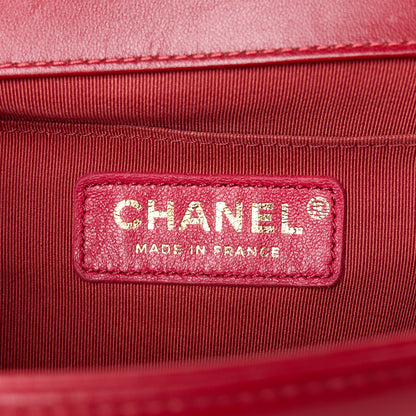 Chanel Lambskin Quilted Medium Boy Flap Red 6 of 10