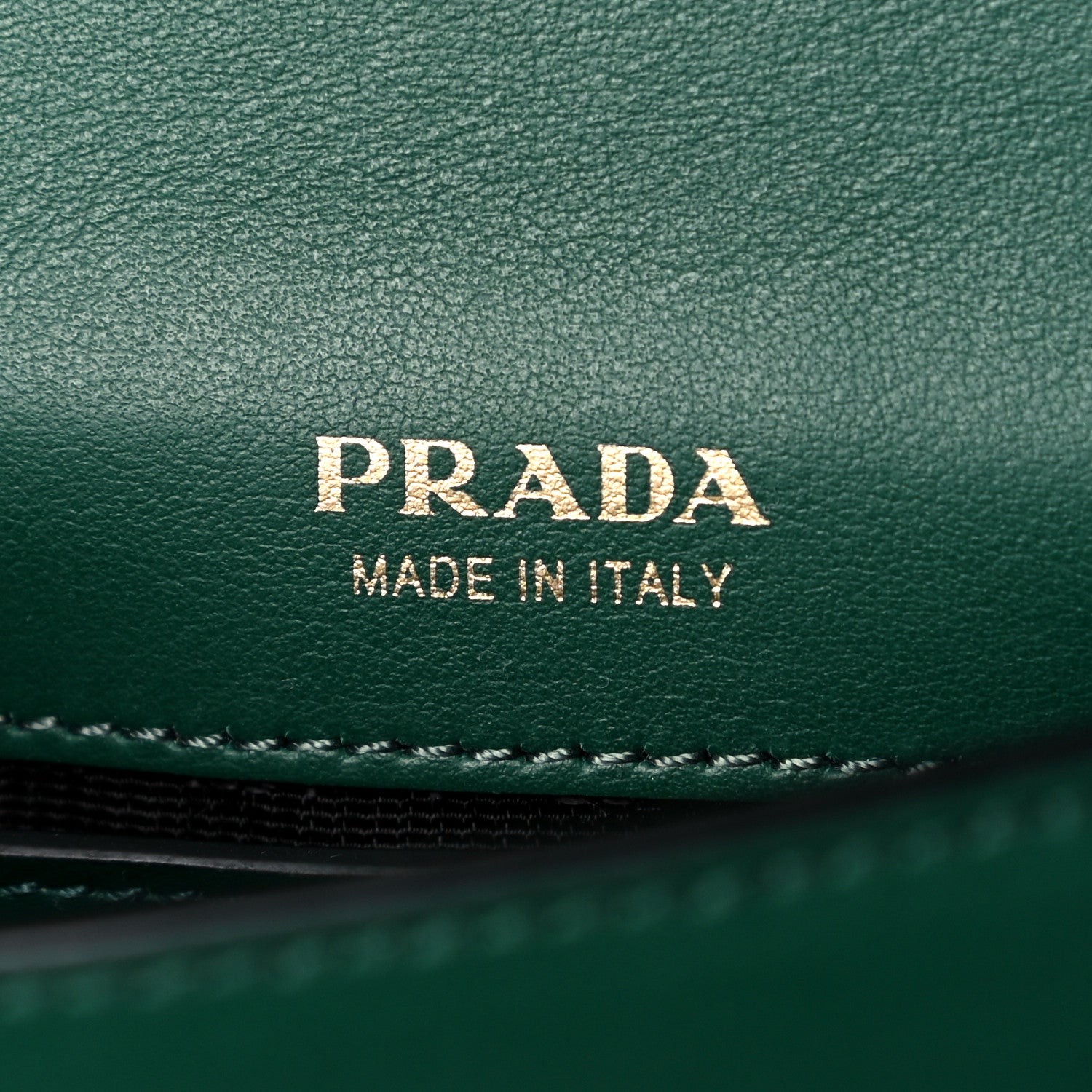 Prada Saffiano City Calf Crystal Cahier Belt Bag Biliardo Black 7 of 13