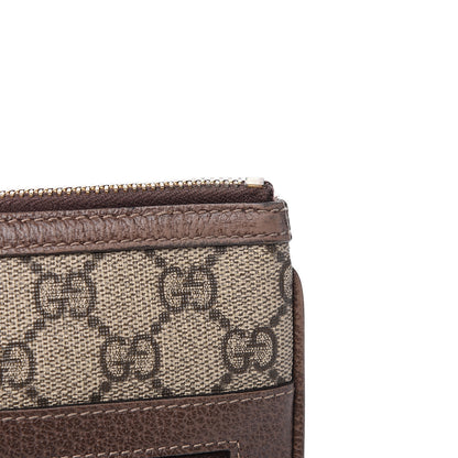 Gucci GG Supreme Monogram Large Ophidia Pouch Clutch Brown 8 of 12