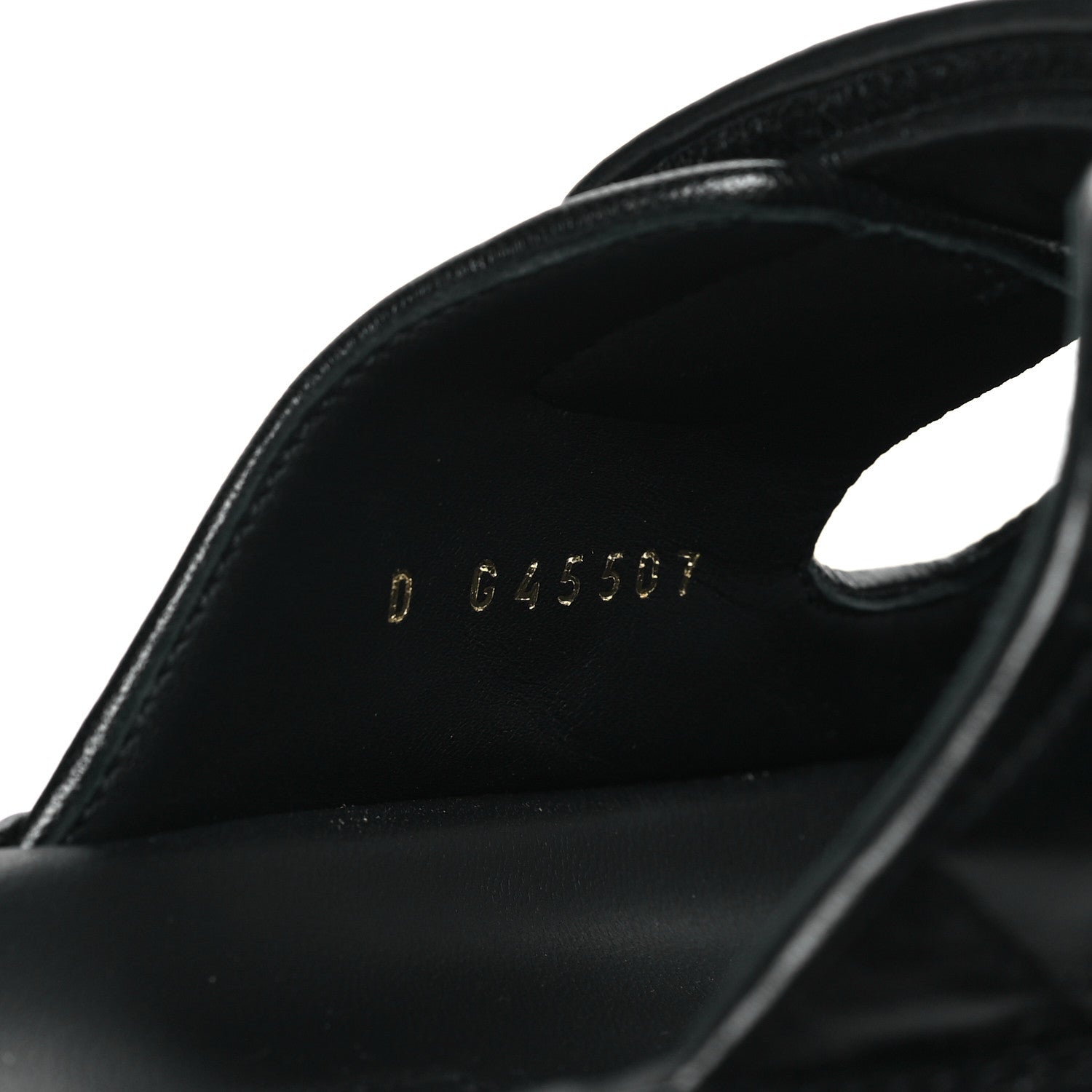 Chanel Lambskin Quilted Velcro Dad Chain CC Slide Sandals 38 Black 8 of 9