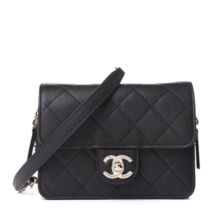 Chanel Caviar Quilted Like A Wallet Flap Black 1 of 10