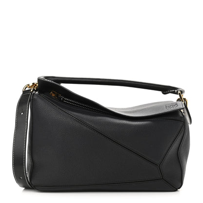 Loewe Calfskin Medium Puzzle Bag Midnight Blue Black 1 of 11