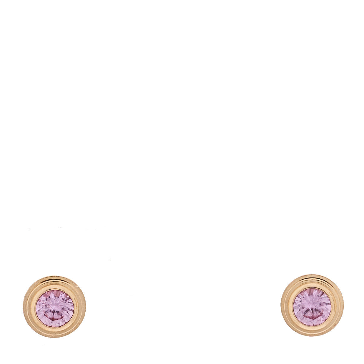 18K Pink Gold Pink Sapphire D'Amour Earrings