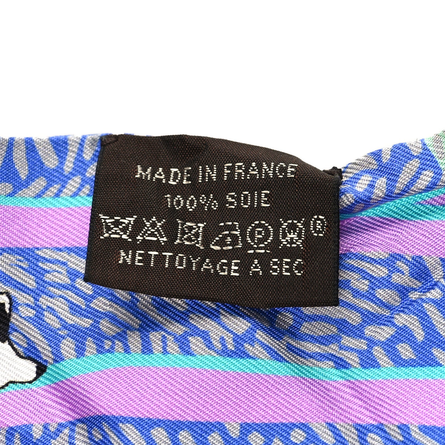Silk En Liberte Twilly Vert Cyclamen Multicolor