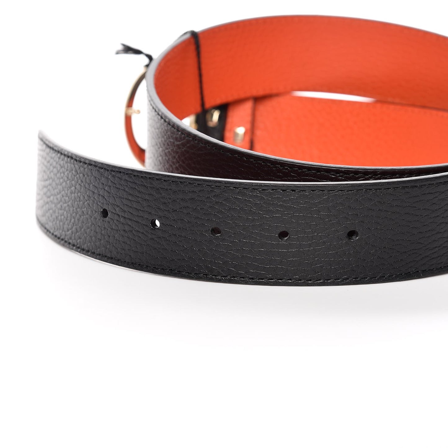 Calfskin 1973 Reversible Belt 90 36 Orange Black