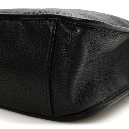 Prada Vitello Daino Hobo Messenger Bag Black 10 of 10