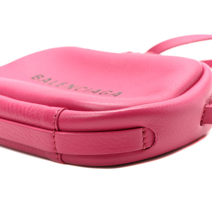 Balenciaga Calfskin Logo XS Everyday Camera Bag Rose Indien Black 9 of 9