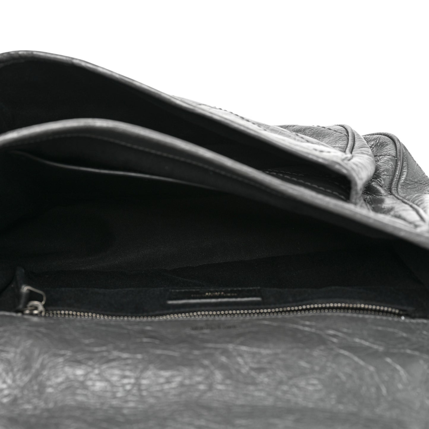 Crinkled Calfskin Matelasse Monogram Medium Niki Chain Satchel Fog