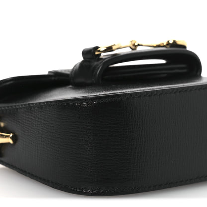 Gucci Azalea Calfskin Horsebit 1955 Super Mini Crossbody Bag Black 9 of 10