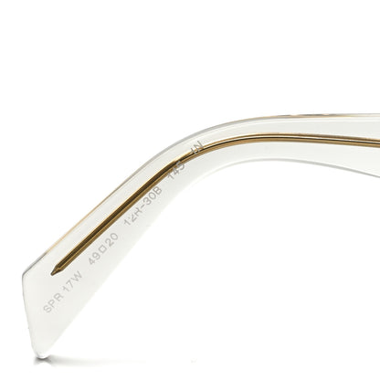 Prada Acetate Symbole Sunglasses SPR 17W Transparent Gold 7 of 8