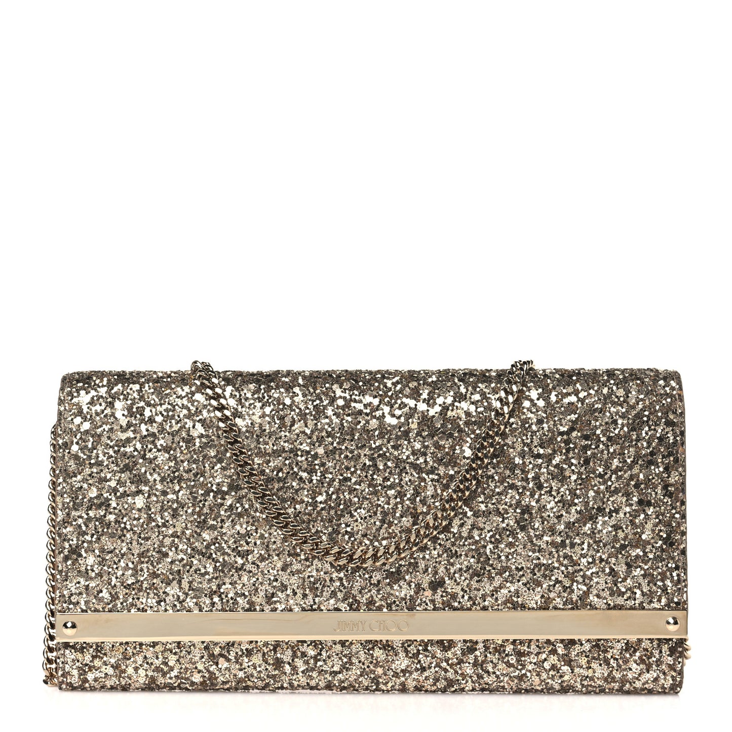 Glitter Clutch Gold