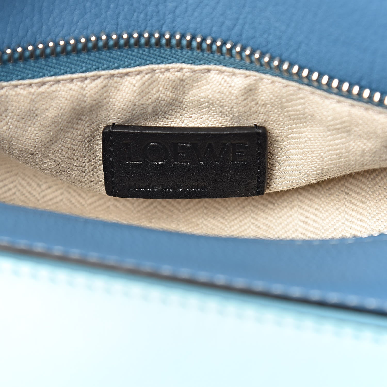Loewe Calfskin Small Puzzle Bag Light Blue Aqua 7 of 10