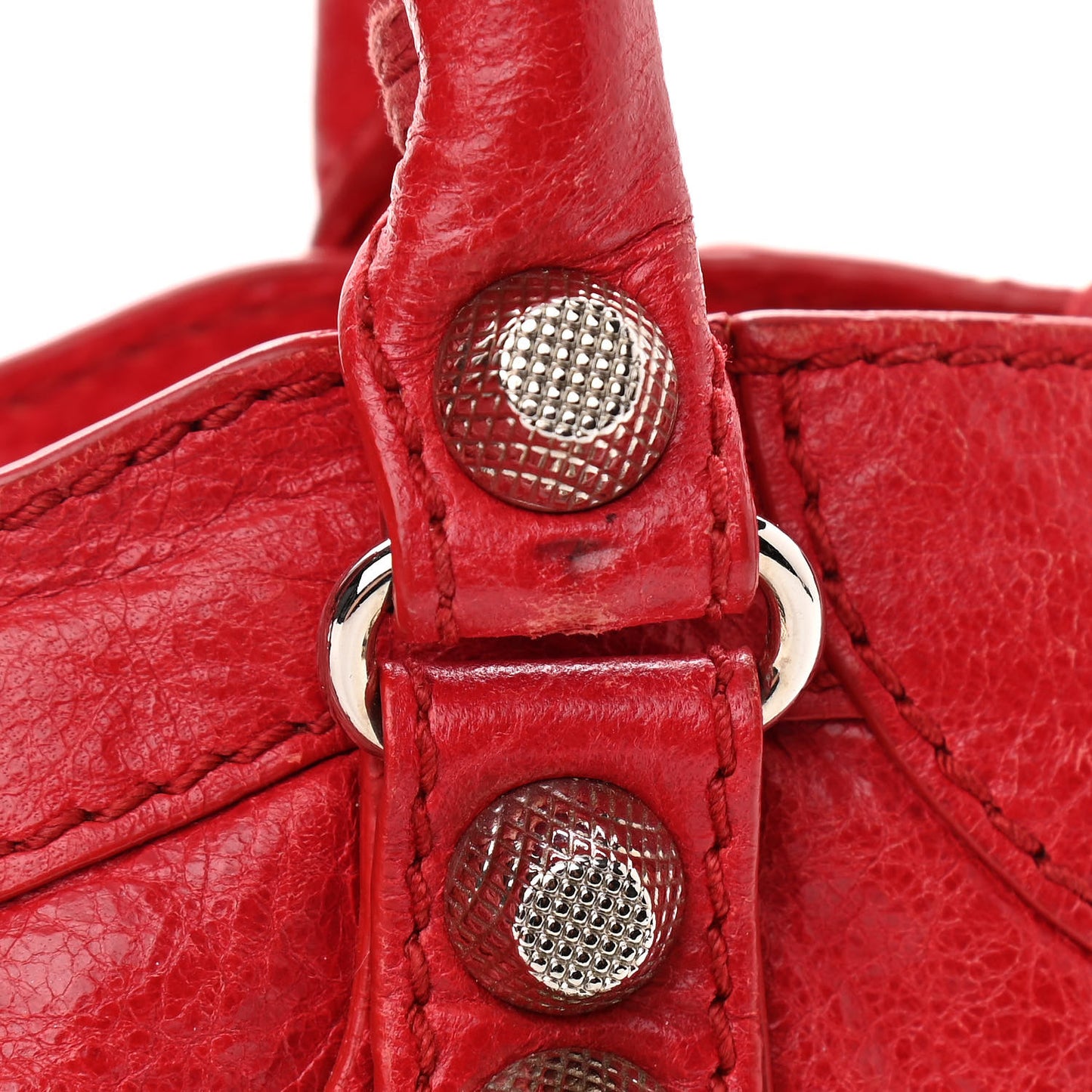 Agneau Giant 12 Silver Hardware Mini City Rouge Cardinal