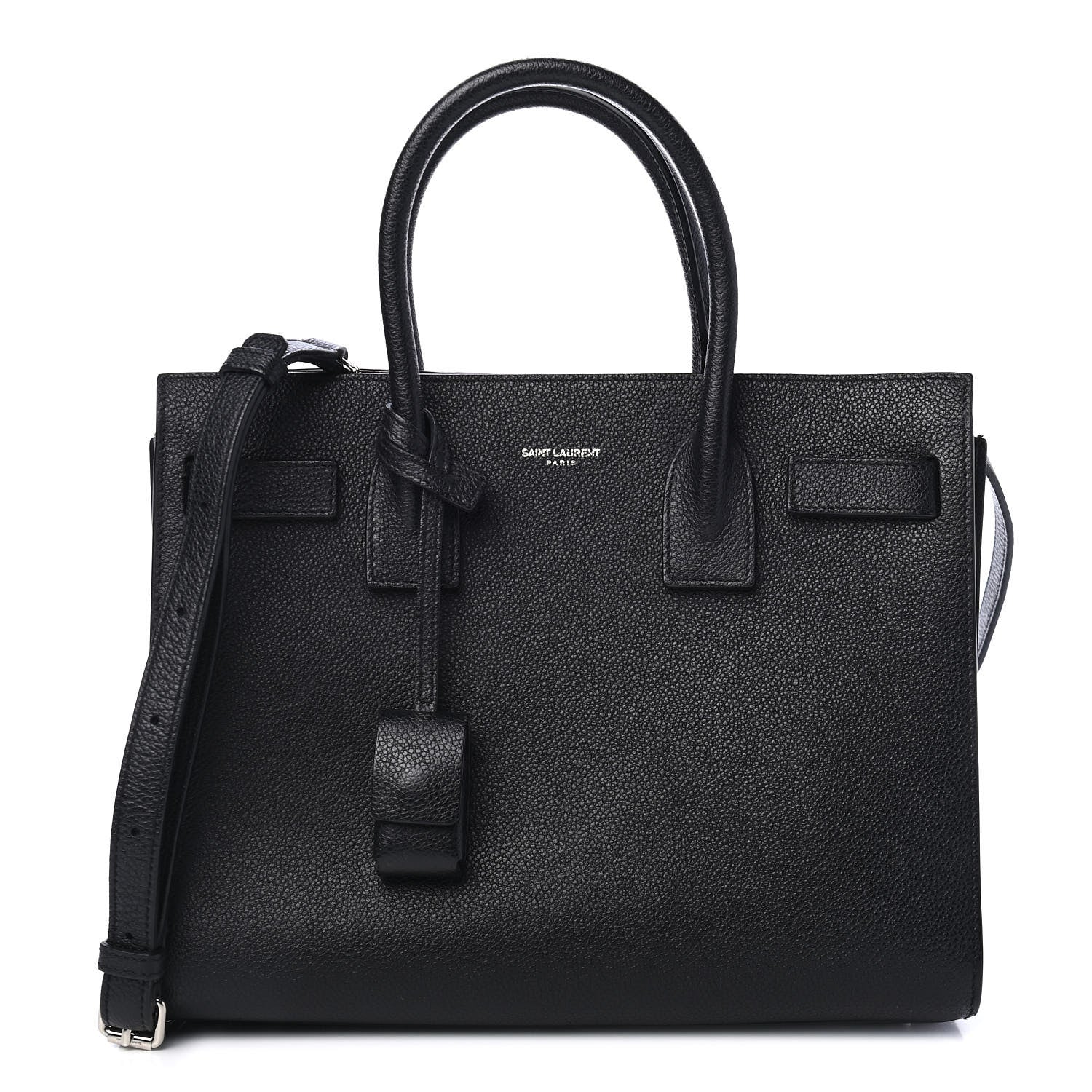 Saint Laurent Grained Calfskin Baby Sac De Jour Black 1 of 4