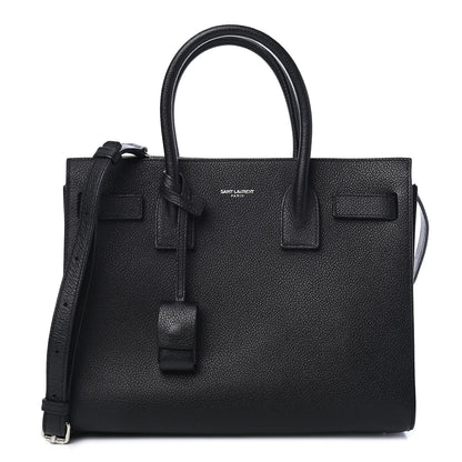 Saint Laurent Grained Calfskin Baby Sac De Jour Black 1 of 4