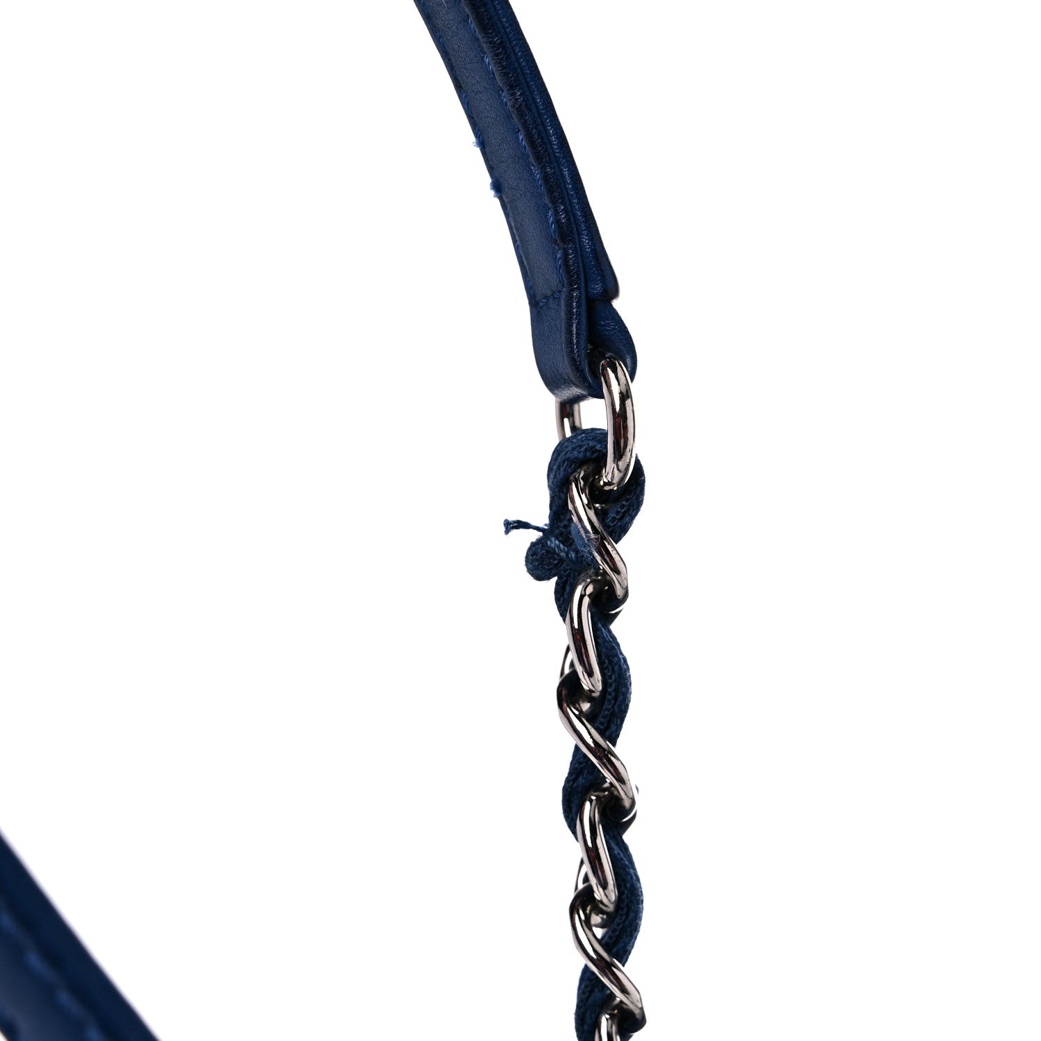 Chanel Woven Straw Raffia Small Deauville Tote Blue 17 of 18