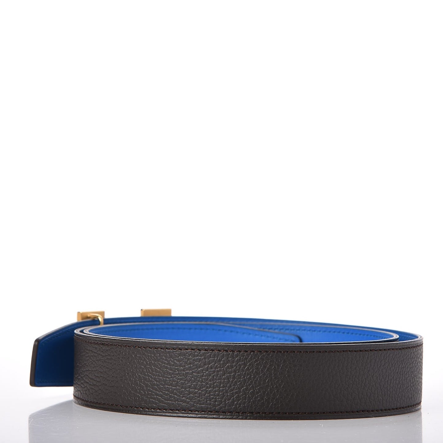 Polo Bullskin Swift 32mm H Belt 90 Bleu Hydra Macassar