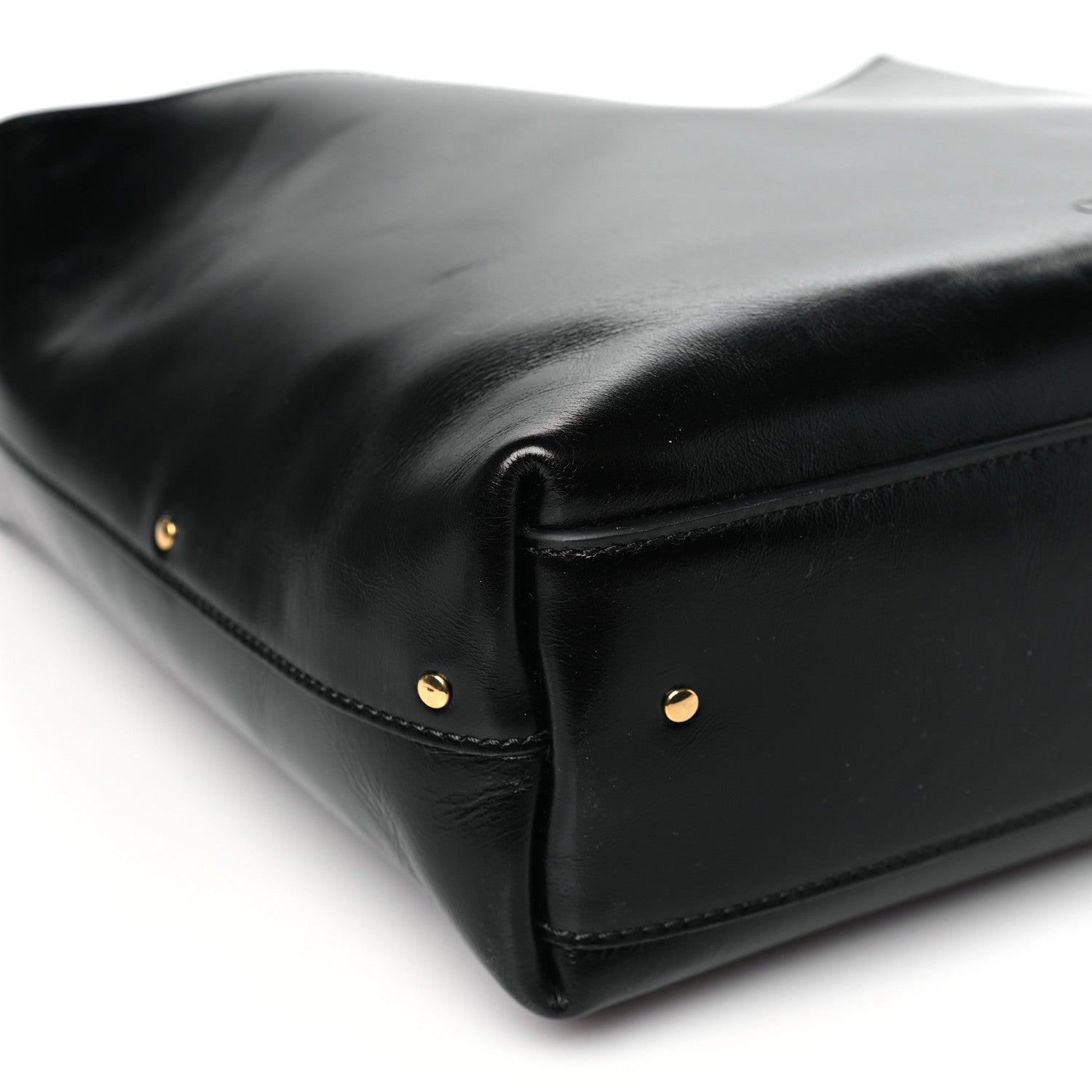 Chloe Shiny Calfskin Small Marcie Hobo Bag Black 9 of 10