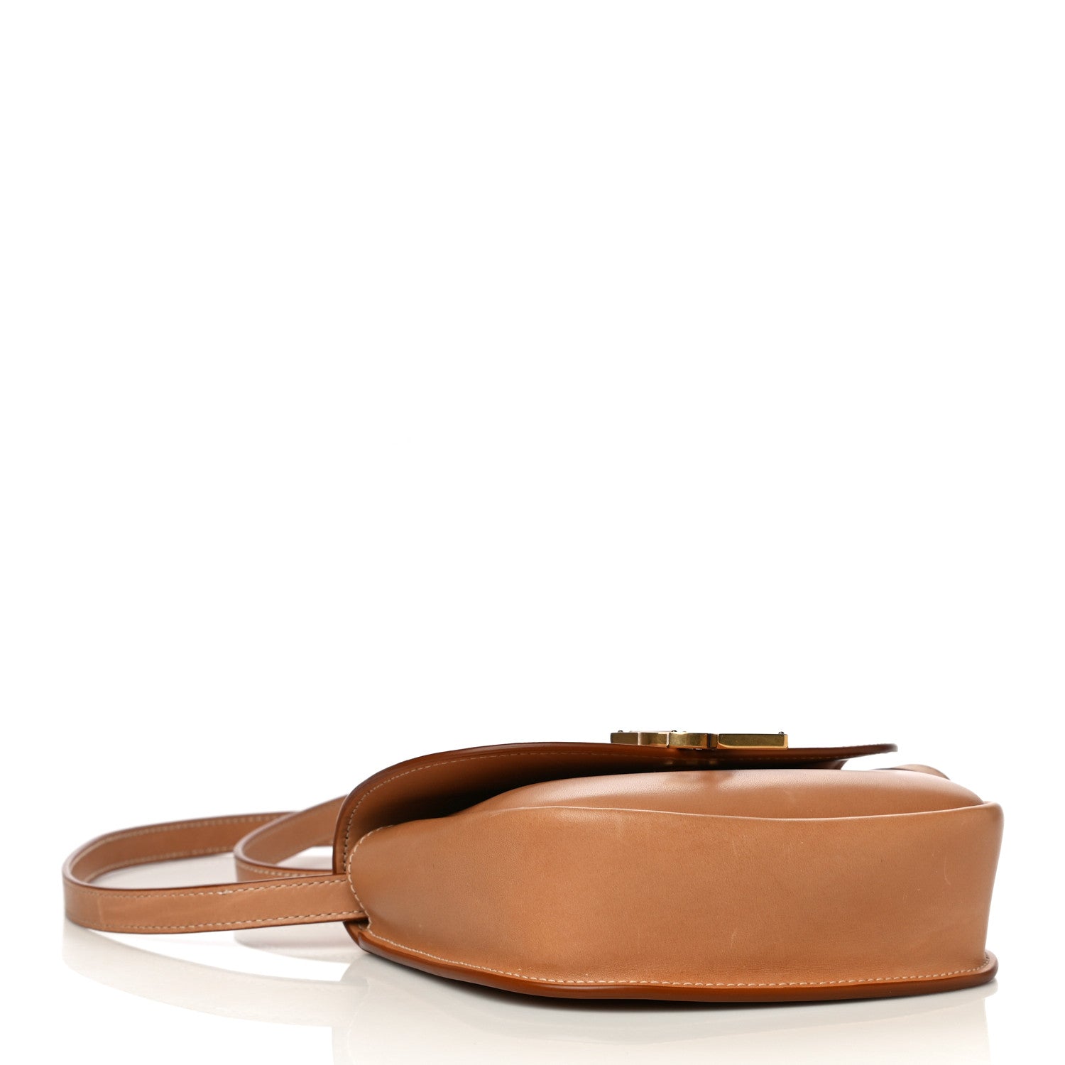 Saint Laurent Smooth Vintage Calfskin Small Kaia Satchel Brown Gold 3 of 12