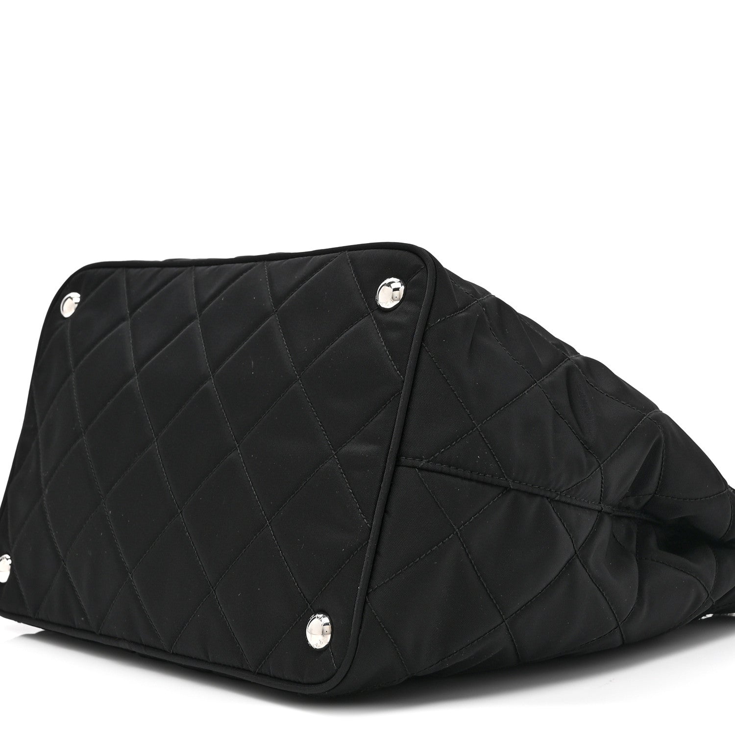 Prada Nylon Tessuto Impuntu Quilted Tote Black 10 of 10