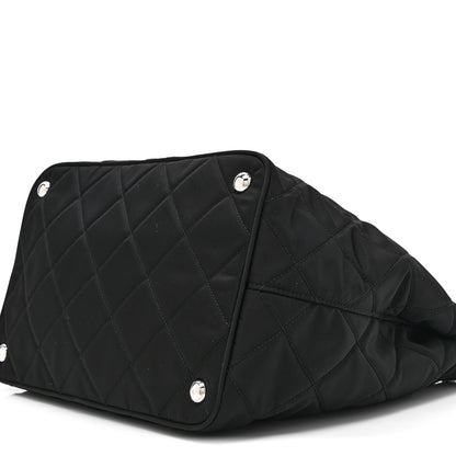 Prada Nylon Tessuto Impuntu Quilted Tote Black 10 of 10