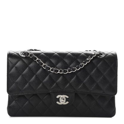 Chanel Caviar Quilted Medium Double Flap Black 1 of 9