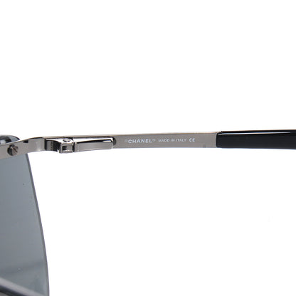 Chanel Rimless Shield Chain Sunglasses 4160-Q Black 3 of 4
