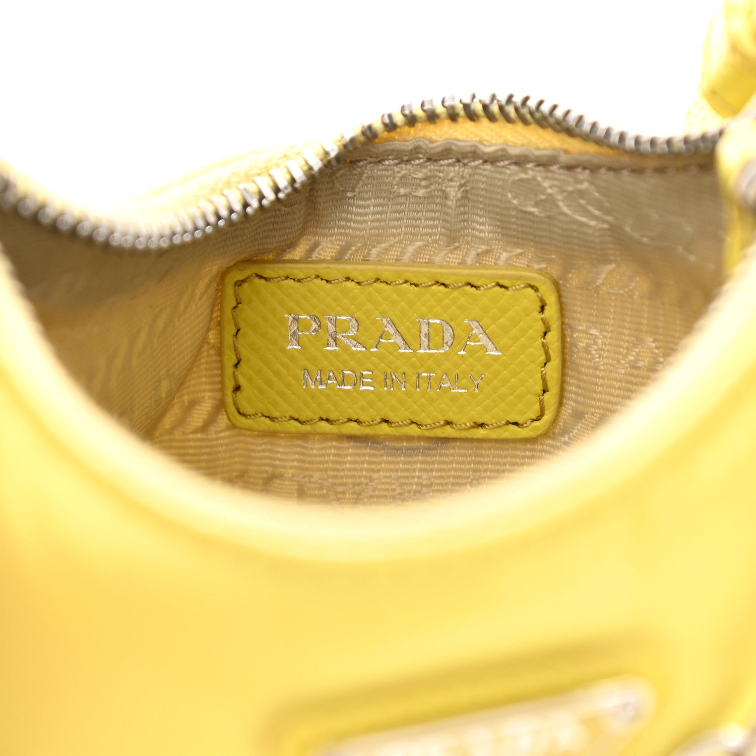 Prada Tessuto Nylon Saffiano Mini Re-Edition 2000 Shoulder Bag Ananas 6 of 13