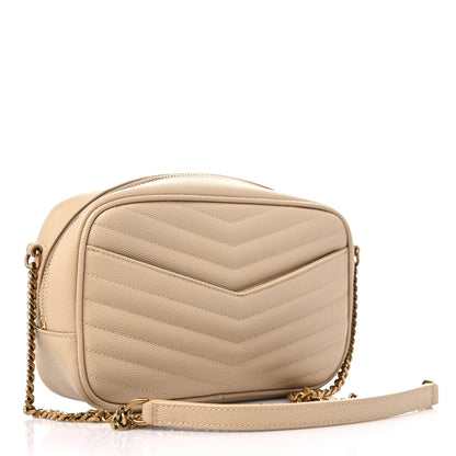 Saint Laurent Grain De Poudre Matelasse Monogram Mini Lou Camera Bag New Powder 3 of 9