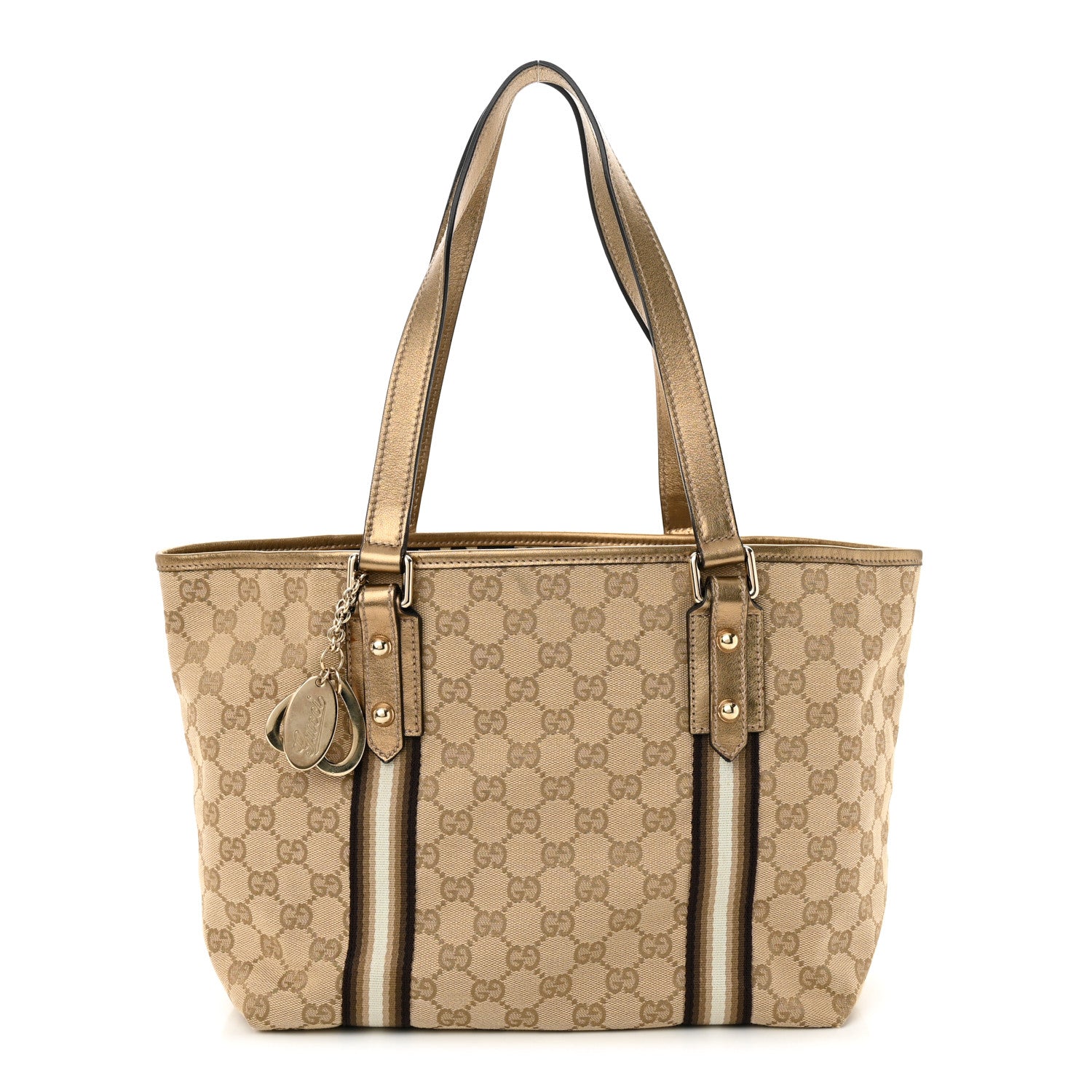 Gucci Monogram Medium Jolicoeur Tote Metallic 1 of 11