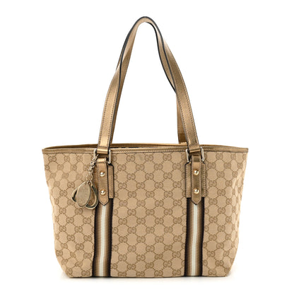 Gucci Monogram Medium Jolicoeur Tote Metallic 1 of 11