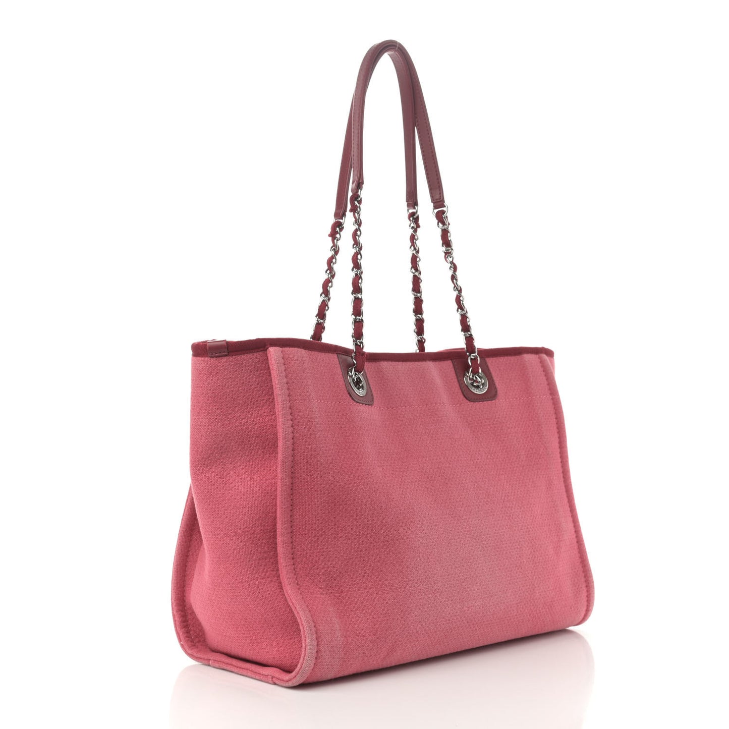 Canvas Small Deauville Tote Red