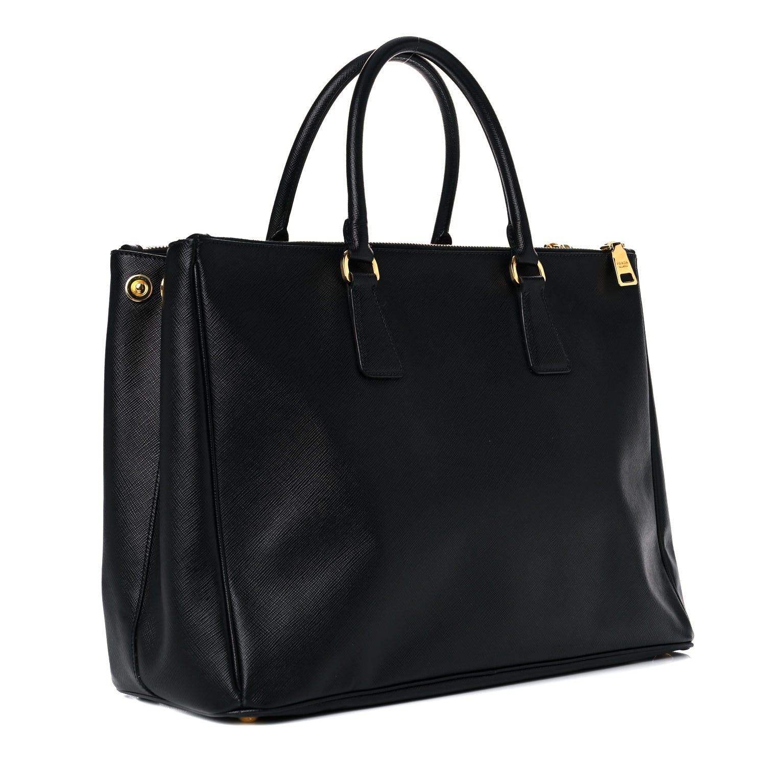 Prada Saffiano Large Galleria Double Zip Tote Black 3 of 11