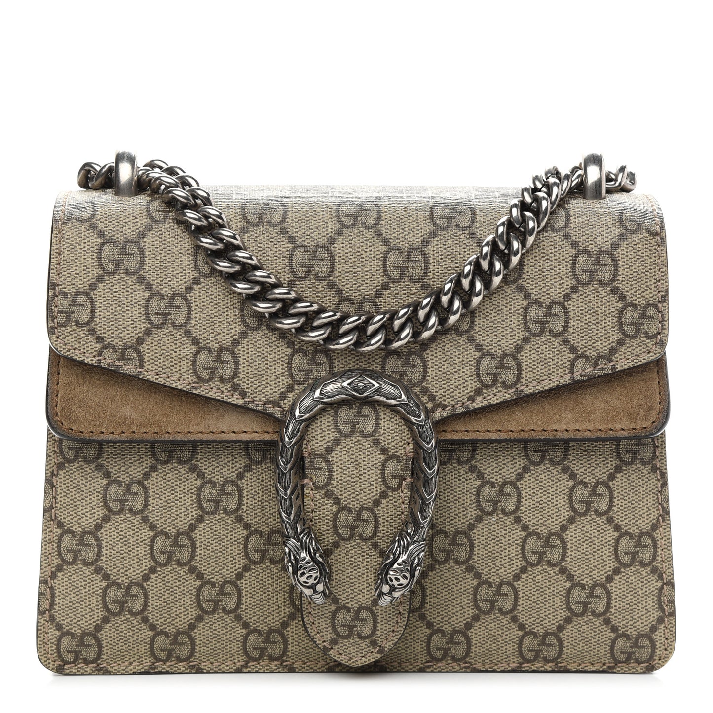 GG Supreme Monogram Mini Dionysus Shoulder Bag Taupe