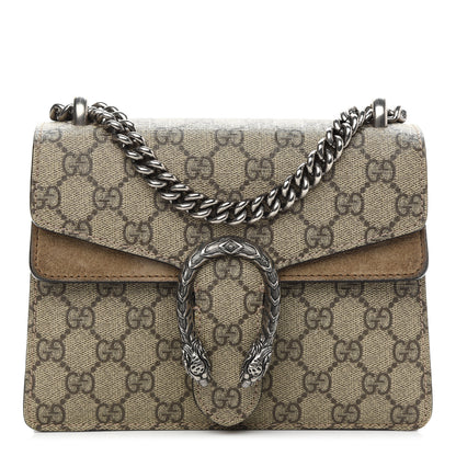 Gucci GG Supreme Monogram Mini Dionysus Shoulder Bag Taupe 1 of 11