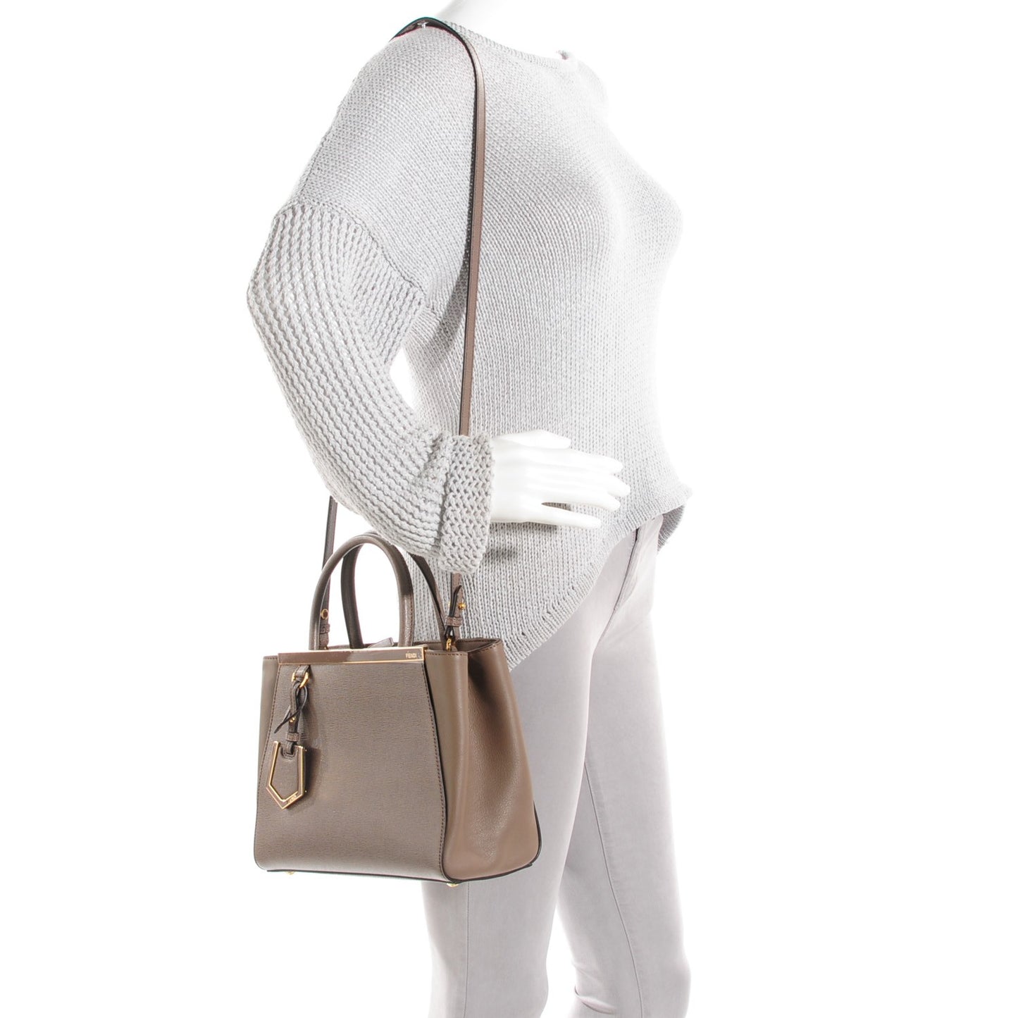Vitello Elite Flamingo Petite 2Jours Tote Seppia