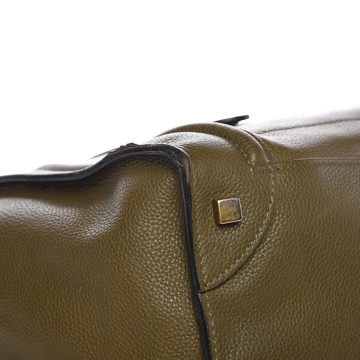 Celine Drummed Calfskin Mini Luggage Jungle 10 of 16