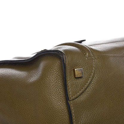 Celine Drummed Calfskin Mini Luggage Jungle 10 of 16