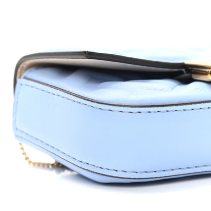 Fendi Nappa Matisse FF Embossed Nano Baguette Charm Placid Blue 7 of 8