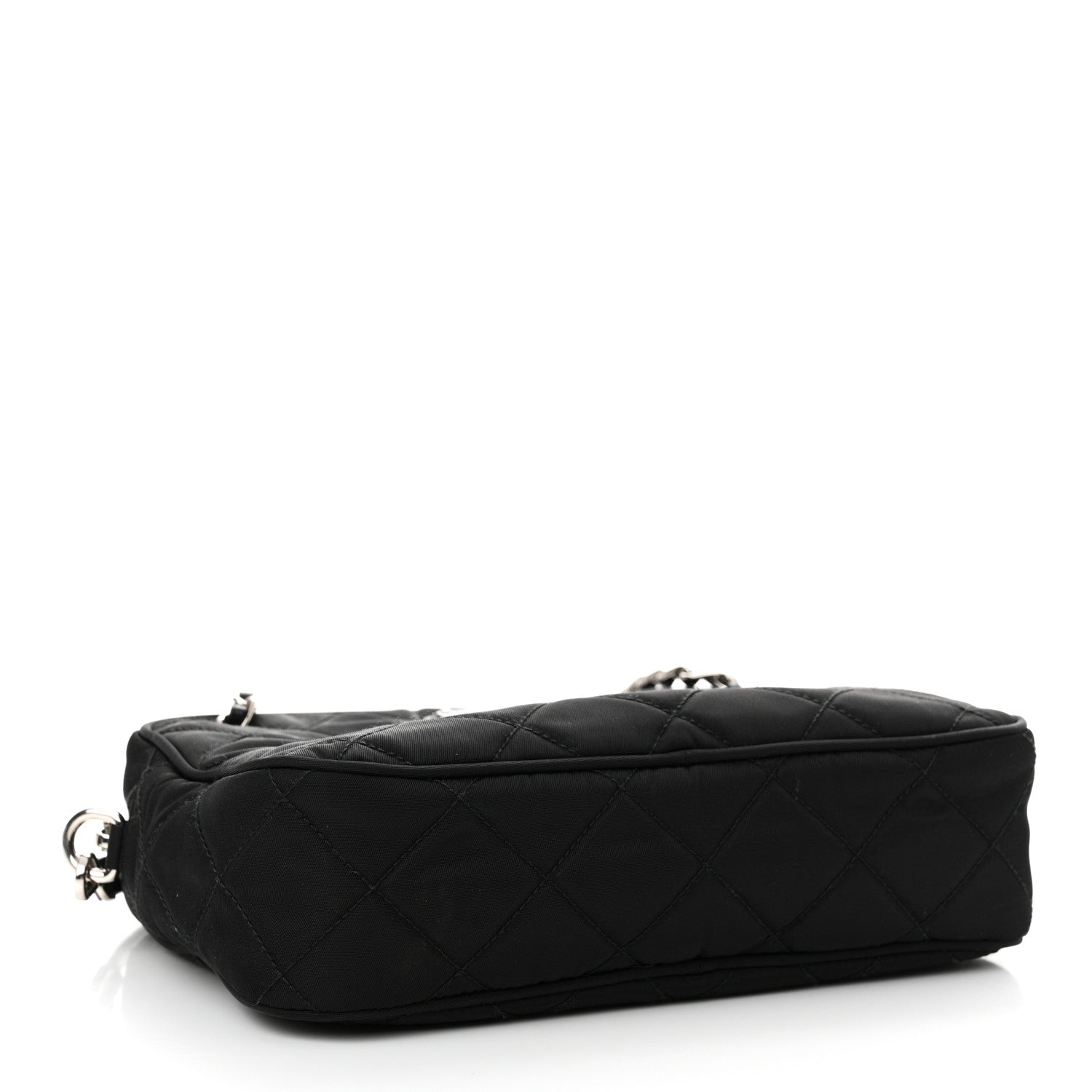 Prada Nylon Tessuto Impuntu Quilted Bandoliera Crossbody Bag Black 4 of 13
