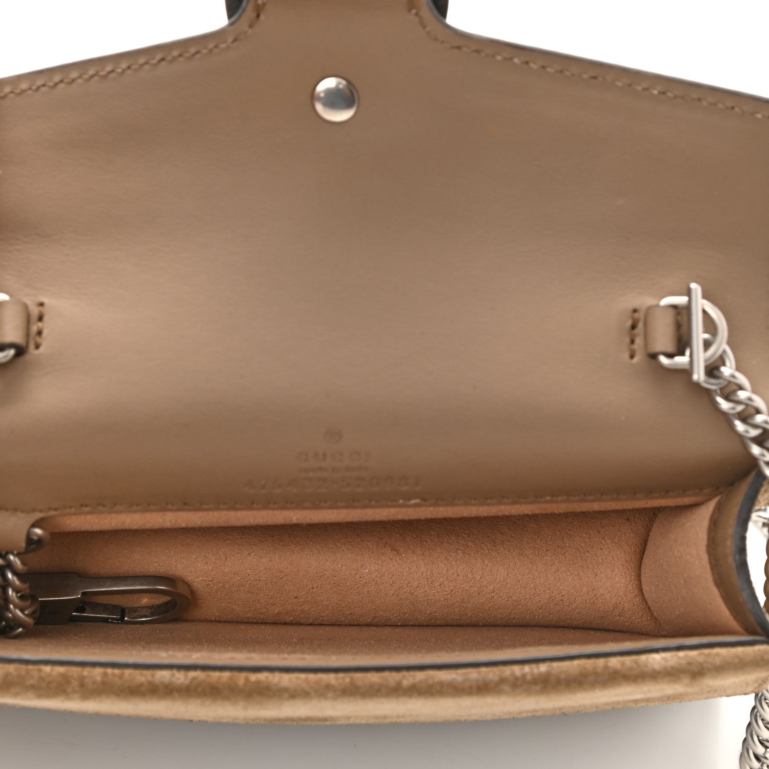Gucci GG Supreme Monogram Super Mini Dionysus Shoulder Bag Taupe 4 of 8
