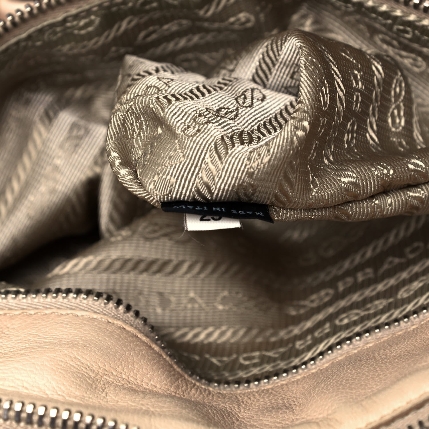 Prada Nappa Gaufre Tote Cera 9 of 9