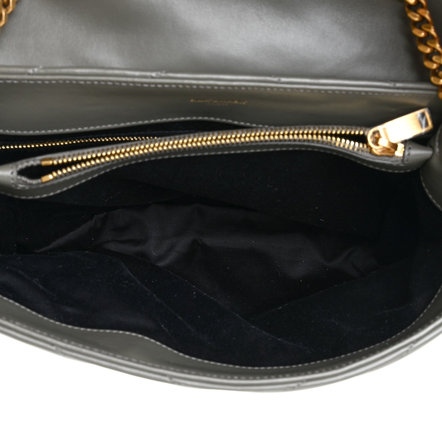 Saint Laurent Calfskin Y Quilted Monogram Medium Loulou Chain Satchel Faggio 5 of 16