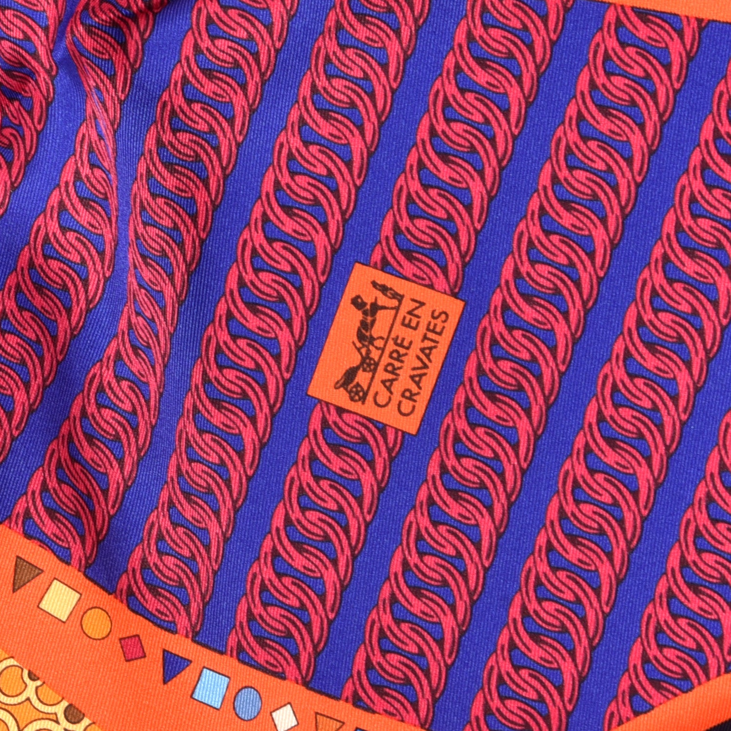 Hermes Silk Carre en Cravates Scarf 70 3 of 4