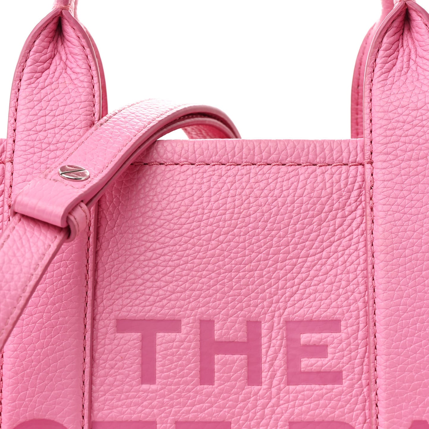 Grained Calfskin Small The Tote Bag Candy Pink