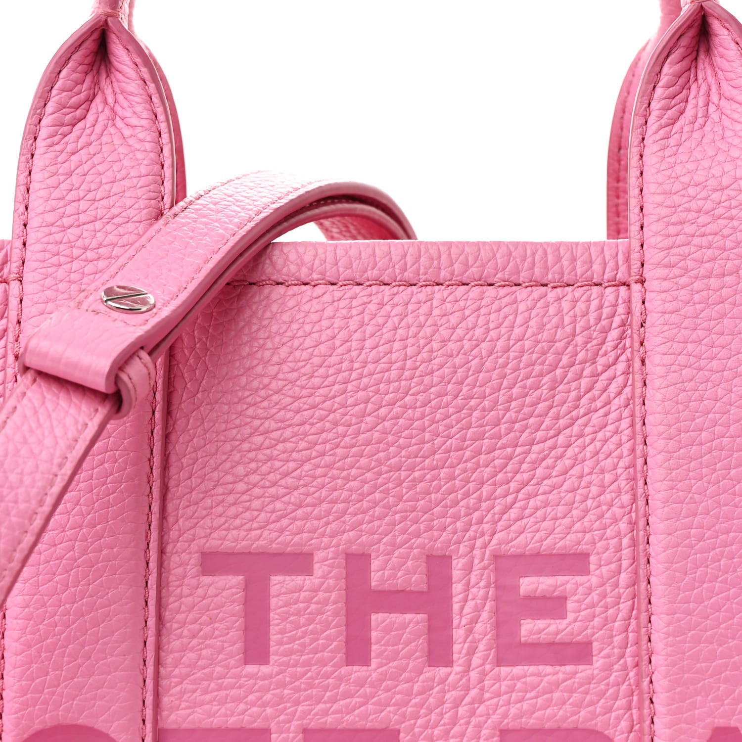 Marc Jacobs Grained Calfskin Small The Tote Bag Candy Pink 8 of 12